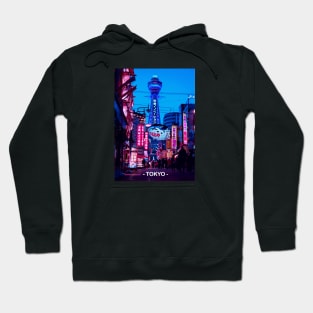 Tokyo Street Neon Synthwave Hoodie